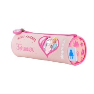 Estuche escolar redondo Playmobil Princesa ¡Nuevo!